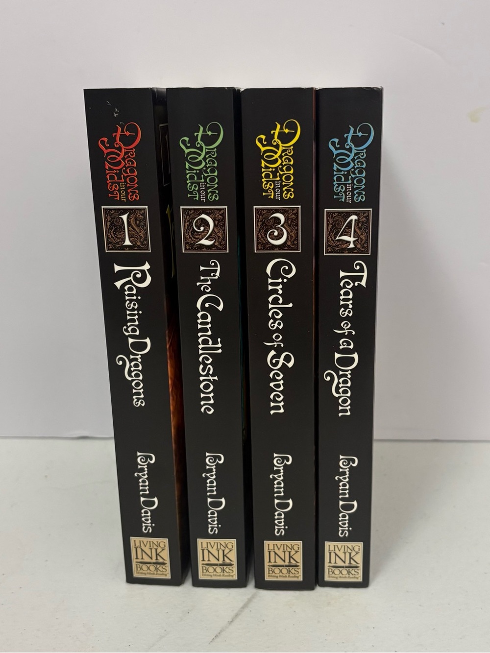 Dragons in Our Midst Bryan Davis Complete 4 Book Set Paperback Raising Dragons